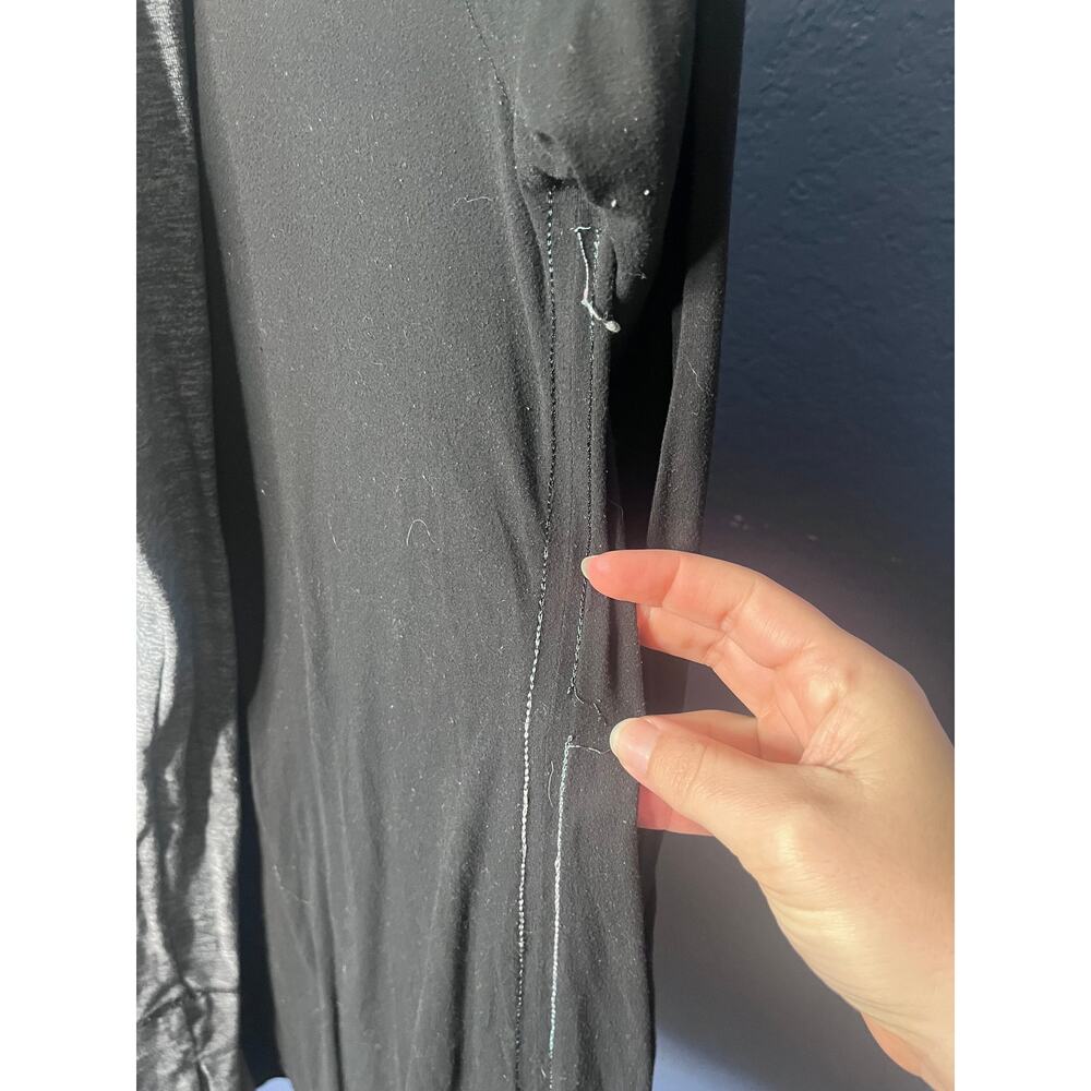 Set of 2 Lululemon Long Sleeve Top Side Stitched Gray & Black Activewear Large - Picture 7 of 7